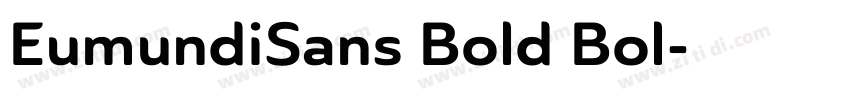 EumundiSans Bold Bol字体转换